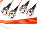 【中古】【輸入品・未使用】FiberCablesDirect - 0.5M OM1 ST ファイバーパッチケーブル | 1Gb デュプレックス 62.5/125 ST - ST マルチモードジャンパー 0.5メートル (1.5