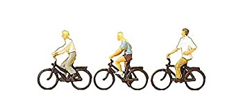 【中古】【輸入品・未使用】プライザー 自転車に乗る人たち 塗装済完成品 HO 1/87 10336