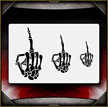 yÁzyAiEgpzMiddle Finger AirSick Airbrush Stencil Template by AirSick Stencils