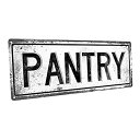 【中古】【輸入品・未使用】PANTRY Metal Street Sign Vintage Retro