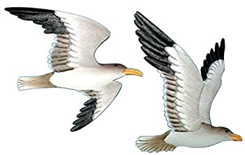 【中古】【輸入品・未使用】2 Metal Flying Gull Wall Plaques