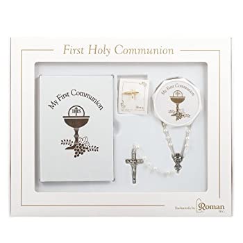 【中古】【輸入品・未使用】First Holy Communion Gift Set for Girl with Common Prayers Book Ros...