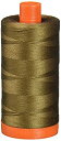 【中古】【輸入品・未使用】Aurifil Mako コットン糸 無地 50wt 1422ヤード ダークアンティークゴールド
