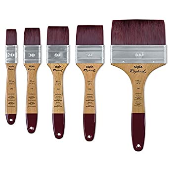 【中古】【輸入品 未使用】Raphael Flat Sepia Acrylic Brush 100 by Raphael