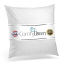 【中古】【輸入品・未使用】ComfyDown 95% Feather 5% Down 22 X 22 Square Decorative Pillow Insert Sham Stuffer - Made in USA(3)