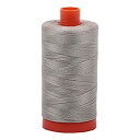 【中古】【輸入品・未使用】Aurifil Mako コットン糸 無地 50wt 1422ヤード ライトグレー