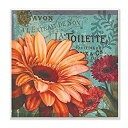 【中古】【輸入品・未使用】Stupell Home Decor カラフルなデイジーとアンティークフレンチバックドロップ壁飾りアート 12 x 0.5 x 12インチ 誇り高きアメリカ製