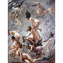 【中古】【輸入品・未使用】Falero Witches Going To Their Sabbath Painting Large XL Wall Art Ca...