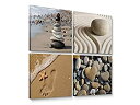 【中古】【輸入品・未使用】Niwo Art - モダンな海の景色 キャンバス ウォールアート コンテンポラリー ホームデコ ギャラリーラップ 枠張り済み すぐに...