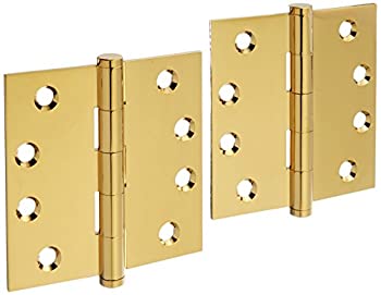 【中古】【輸入品・未使用】Deltana csb44bn 4?" x 4?"ソリッド真鍮スクエアコーナーボール軸受ほぞ穴ヒンジ???P、 CSB44BN 1
