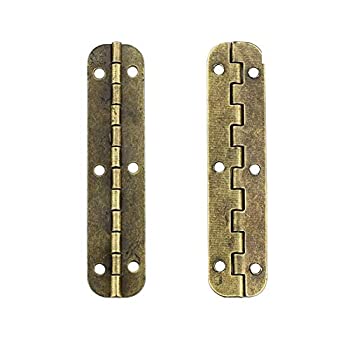 【中古】【輸入品・未使用】Mike Home 楕円形ヒンジ ロングヒンジ アンティークヒンジ 木製ボックス ギフトボックス ヒンジ キャビネット ドア ヒンジ ...