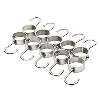 【中古】【輸入品・未使用】Pxyelec ステンレススチール バスルーム 衣類 コート 吊りフック ハンガー 直径1.25インチ/32mm ロッドチューブパイプ...