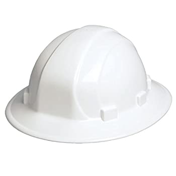 【中古】【輸入品・未使用】ERB 19911 Omega II Full Brim Hard Hat with Mega Ratchet White by ERB