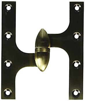 【中古】【輸入品・未使用】Deltana ok6050b-l 6?" x 5?"ソリッド真鍮Left HandオリーブKnuckleヒンジwithボールBe、 OK6050B5-L 1