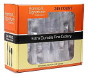 【中古】【輸入品・未使用】Plastic Silverware Heavyweight Clear Combo Disposable Flatware Crystal Clear Cutlery - 240-Piece Set. by Hanna K Signature