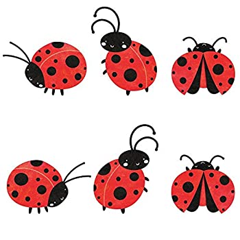 【中古】【輸入品 未使用】My Wonderful Walls Ladybug Decals Stickers for Ladybug Wall Decor Red/Black Set of 6 by MyWonderfulWalls