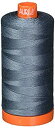 【中古】【輸入品・未使用】Aurifil Mako コットン糸 無地 50wt 1422ヤード ダークグレー