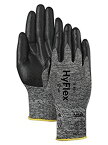 【中古】【輸入品・未使用】Ansell 103384 HyFlex 11-801 Grey and Black Nitrile Coated Machine Knit Gloves 0.42" Height 9.5" Length 5" Wide Size 9 Gray (Pack of 12)
