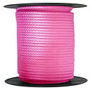 yÁzyAiEgpzANCHOR ROPE DOCK LINE 1cm X 15m BRAIDED 100% NYLON Pink MADE IN USA