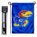【中古】【輸入品・未使用】College Flags and Banners Co. カンザスジェイホークス ガーデンフラッグ スタンドホルダー付き