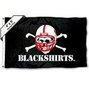 【中古】【輸入品・未使用】ネブラスカ州Huskers 4?' x6?' Blackshirtsフラグ