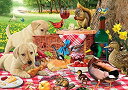 【中古】【輸入品・未使用】Buffalo Games - Adorable Animals - Picnic Raiders - 300 Large Piece...