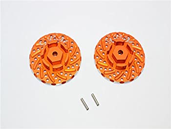 【中古】【輸入品 未使用】RCスペアパーツ Axial SCX10 II Tuning Teile (AX90046 AX90047) Aluminum Front/Rear Wheel Hex Claw 3mm With Brake Disk - 2Pcs Orange