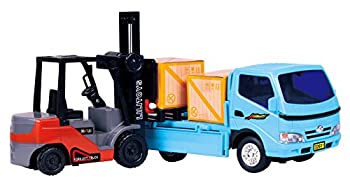 【中古】【輸入品 未使用】PoweTRC Friction Powered Forklift Truck Play Construction Toy Set for Kids