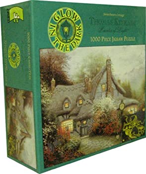 【中古】【輸入品・未使用】Ceaco Thomas Kinkade Painter of Light Sweetheart Cottage Glow in The Dark 1000 Piece Puzzle