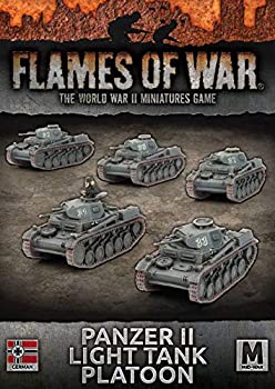 Flames of War: ミッドウォー: ドイツ: パンザーII ライトタンクプラトゥーン(GBX108)