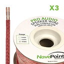 【中古】【輸入品・未使用】NavePoint 100フィート 壁 オーディオ スピーカー ケーブル ワイヤー CL2 16/2 AWG ゲージ 2コンダクター ...