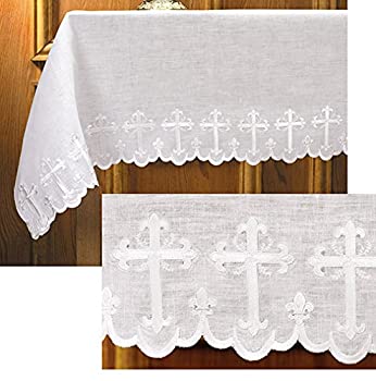 【中古】【輸入品・未使用】Scallop Edged Embroidered Altar Frontal by Faithful Gifts