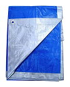 【中古】【輸入品・未使用】12?' x 36?'シルバー&ブルーリバーシブルプレミアムTarp(3)
