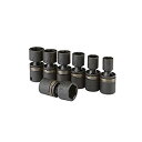 【中古】【輸入品・未使用】7 Piece 3/8 Inch Drive SAE Impact Swivel Socket Set: 3/8 in. 7/16 in. 1/2 in. 9/16 in. 5/8 in. 11/16 in. 3/4 in. by Pittsburgh(3)