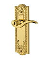 【中古】【輸入品・未使用】Grandeur Parthenonプレートwith Bellagioレバー、プライバシー???2.375インチ、Polished Brass(3)