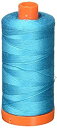【中古】【輸入品・未使用】Aurifil Mako コットン糸 無地 50ワット 1422ヤード ターコイズ