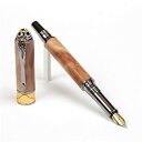 【中古】【輸入品・未使用】Art Deco万年筆???ブラックチタニウムand 22?ktゴールド???Maple Burl(3)