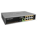 【中古】【輸入品・未使用】BV-Tech POE-SW801 BV TECH 8 Port & 1 Port Uplink 10/100mbps PoE Swi...