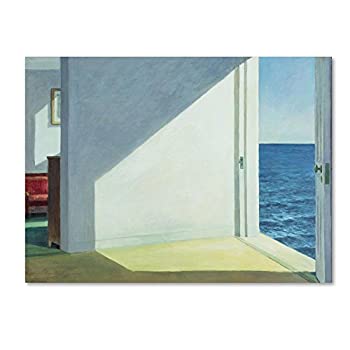 【中古】【輸入品・未使用】Rooms by the Sea エドワード・ホッパー、18x24インチ キャンバスウォールアート