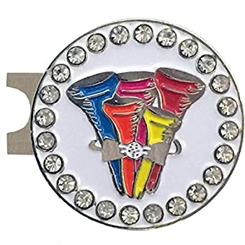 【中古】【輸入品・未使用】GiggleゴルフBling tee-rificゴルフボールマーカーwith a標準帽子クリップ