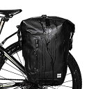 【中古】【輸入品・未使用】Rhinowalk 自転車 パニアバッグ リアバッグ サイドバッグ バイク 防水 大容量 軽い 収納力抜群 (ブラック)