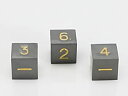 【中古】【輸入品・未使用】Gold Gun Metal 6 Sided Polyhedral Dice - 3 Pack of D6 Dice - Hand Checked Quality Control