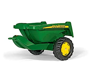 中古 輸入品・未使用未開封 RollytoysJohnDeereティッパートレーラーリアティッピング付きペダルトラクター用3