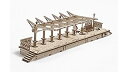 【ポイントアップ中！】【中古】【輸入品・未使用未開封】Ugears ユーギアーズ Railway platform プラットフォーム；70013 木のおもちゃ 3D立体 パズル