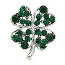 【中古】【輸入品・未使用】SoulBreezeCollection 聖パトリックの日 幸運のお守り グリーン 四つ葉のシャムロック クローバー ピンブローチ