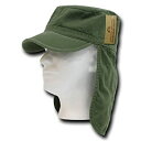【中古】【輸入品・未使用】Rapid Dominance 107-PL-OLI-07 Foreign Legion Flap Caps - Olive, Lar...