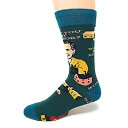 【中古】【輸入品・未使用】Mister Rogers Be My Neighbor メンズ クルーソックス グリーン