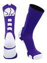 【中古】【輸入品・未使用】MadSportsStuff バスケットボールソックス バスケットボールロゴ付き アスレチッククルーソックス 米国製 X-Large ...