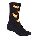【中古】【輸入品・未使用】SockGuy SGX 6インチ ホットドッグパフォーマンス サイクリング/ランニングソックス Large-X-Large
