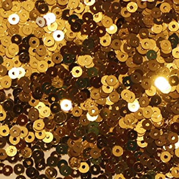 【中古】【輸入品・未使用】3mm FLAT SEQUINS Gold Loose sequins for embroidery applique arts craft..